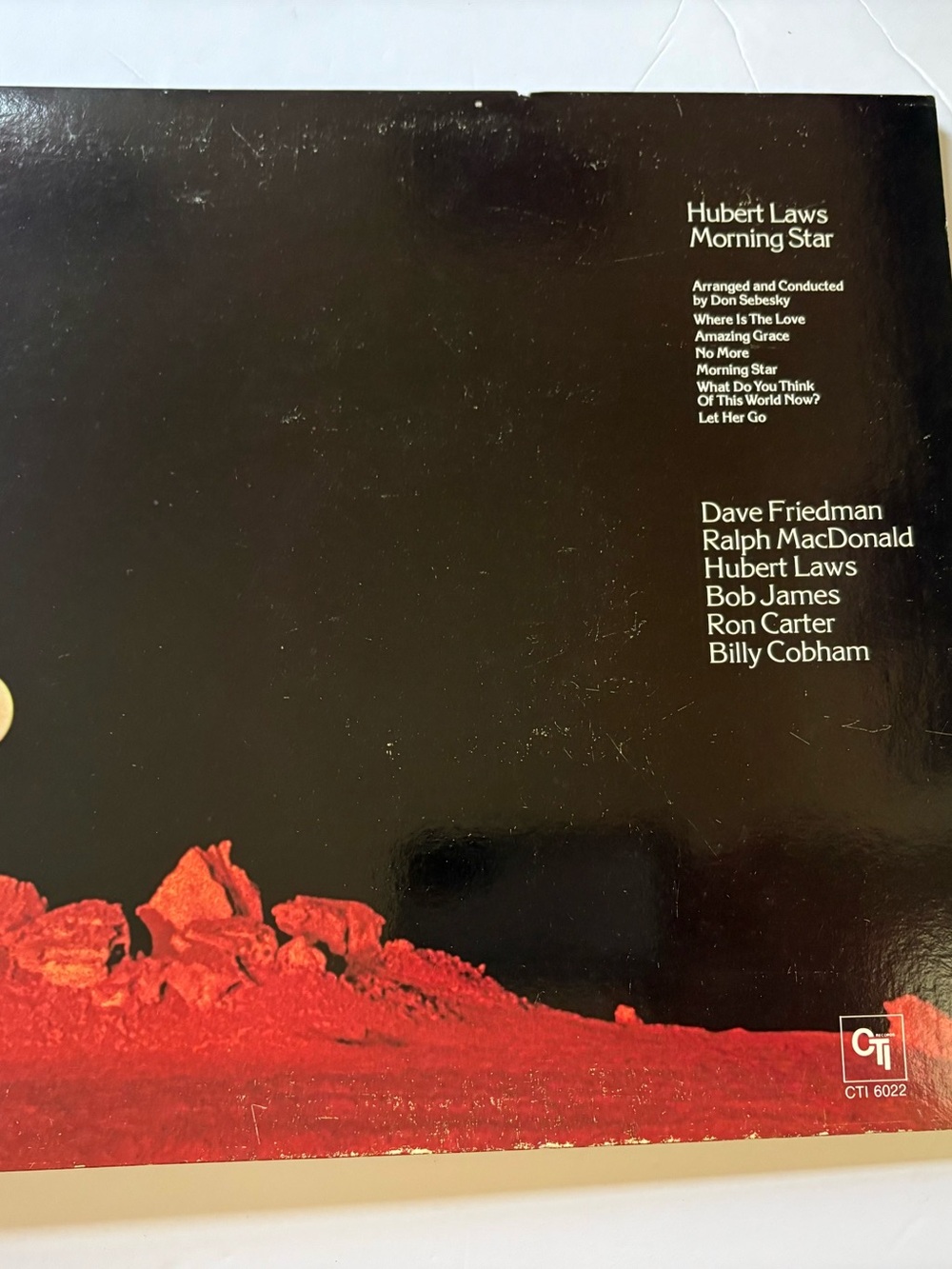 Hubert Laws Morning Star 1972 Vinyl LP Soul-Jazz CTI 6022 VG EX